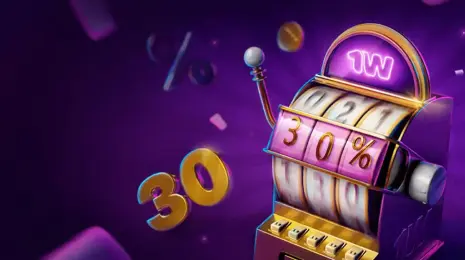 Up to 30% weekly cashback on casino games