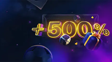 Get +500% on your first deposit Hurry up!
