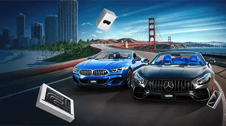 1win Lucky Drive. we raffled off 2 convertibles and Apple prizes